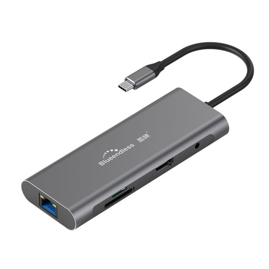 Blueendless 9 In 1 Multi-function Type-C / USB-C HUB Expansion Dock - Computer & Networking by Blueendless | Online Shopping UK | buy2fix