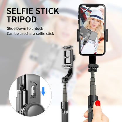 L08 Adjustable Gimbal Stabilize Bluetooth Self-timer Pole Tripod Selfie Stick(White) - Consumer Electronics by buy2fix | Online Shopping UK | buy2fix