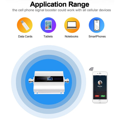 DCS-LTE 4G Phone Signal Repeater Booster, AU Plug(Silver) - Security by buy2fix | Online Shopping UK | buy2fix