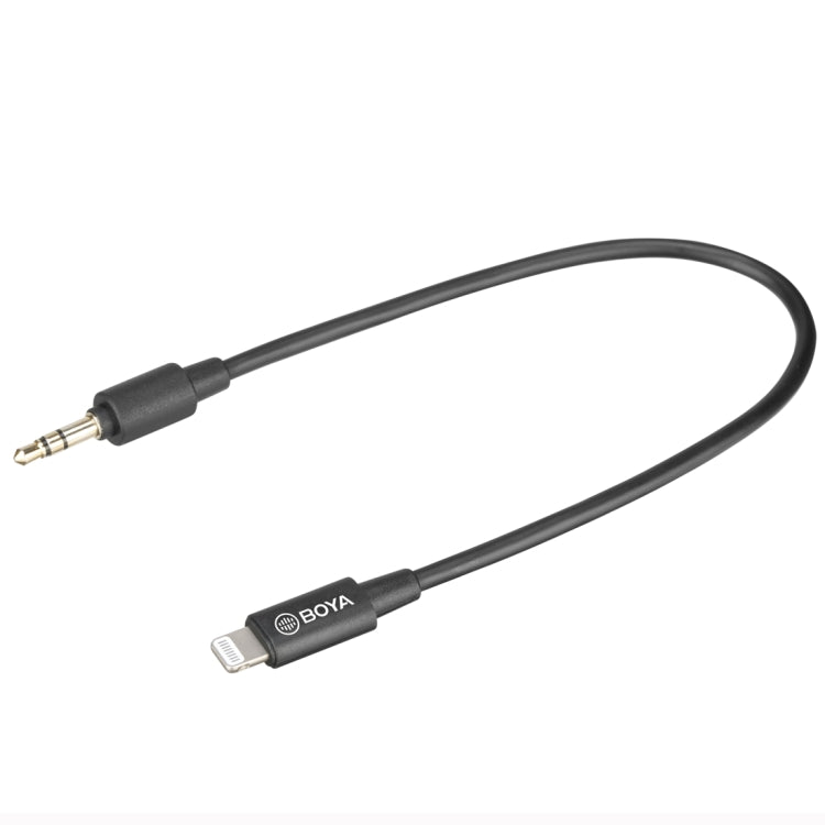 BOYA BY-M2D 8 Pin Interface Omnidirectional Lavalier Bimitral Head Digital Microphone, Length: 6m (Black) - Consumer Electronics by BOYA | Online Shopping UK | buy2fix