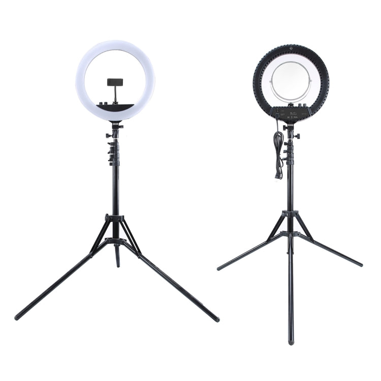 MANTOO RL-12 II 100-240V 28W 12 inch Two-color Dimmable Ring Fill Light with Tripod - Ring Light by MANTOO | Online Shopping UK | buy2fix