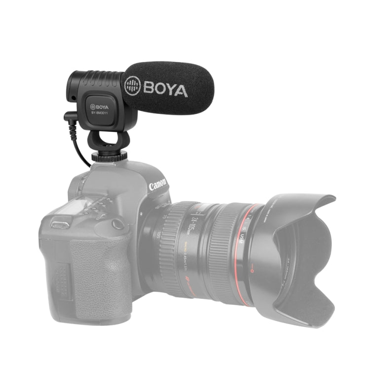 BOYA Portable Mini Condenser Live Show Video Recording Microphone for DSLR / Smart Phones - Camera Microphone by BOYA | Online Shopping UK | buy2fix