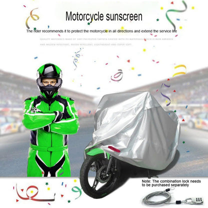 210D Oxford Cloth Motorcycle Electric Car Rainproof Dust-proof Cover, Size: L (Silver) - Raincoat by buy2fix | Online Shopping UK | buy2fix