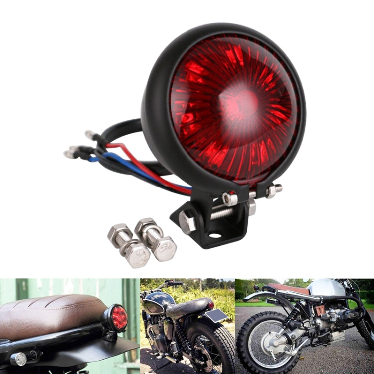 Speedpark 12V Motorcycle Modified Tail Light Brake Light for Harley(Silver+Black) - Signal Lights by Speedpark | Online Shopping UK | buy2fix