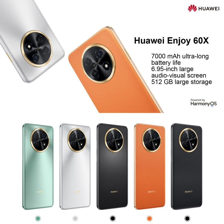 Huawei Enjoy 60X 256GB STG-AL00, China Version, Dual Back Cameras, Side Fingerprint Identification, 7000mAh Battery, 6.95 inch HarmonyOS 3.0 Qualcomm Snapdragon 680 Octa Core 2.4GHz, Network: 4G, OTG, NFC, Not Support Google Play(Black) - Huawei Mate & P by Huawei | Online Shopping UK | buy2fix