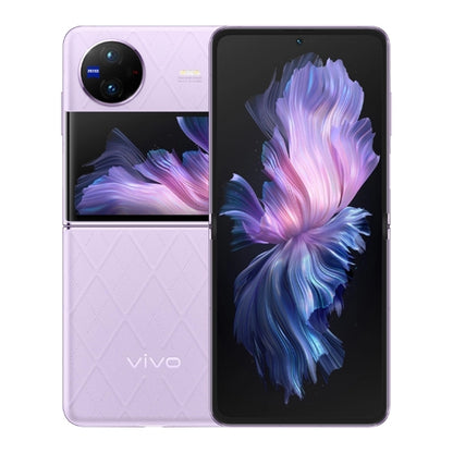 vivo X Flip 5G, 50MP Camera, 12GB+256GB, Dual Back Cameras, Side Fingerprint Identification, 4400mAh Battery, 6.74 inch + 3.0 inch Android 13.0 OriginOS 3 Qualcomm Snapdragon 8+ Gen1 Octa Core up to 3.0GHz, NFC, OTG, Network: 5G (Purple) - vivo by vivo | Online Shopping UK | buy2fix