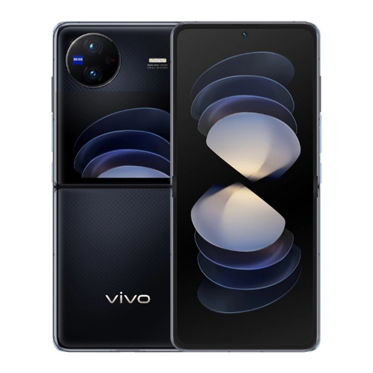 vivo X Flip 5G, 50MP Camera, 12GB+512GB, Dual Back Cameras, Side Fingerprint Identification, 4400mAh Battery, 6.74 inch + 3.0 inch Android 13.0 OriginOS 3 Qualcomm Snapdragon 8+ Gen1 Octa Core up to 3.0GHz, NFC, OTG, Network: 5G (Black) - vivo by vivo | Online Shopping UK | buy2fix