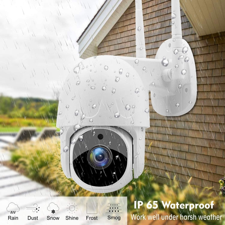 Tuya QX45 1080P Full HD IP65 Waterproof 2.4G Wireless IP Camera, Support Motion Detection & Two-way Audio & Night Vision & TF Card, US Plug - Security by buy2fix | Online Shopping UK | buy2fix