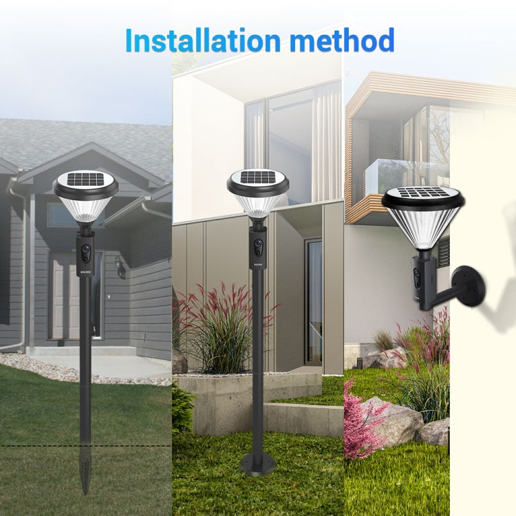 ESCAM QF190 2 in 1 Solar Charging Garden Light PIR Human Body Detection WiFi Camera - Security by ESCAM | Online Shopping UK | buy2fix