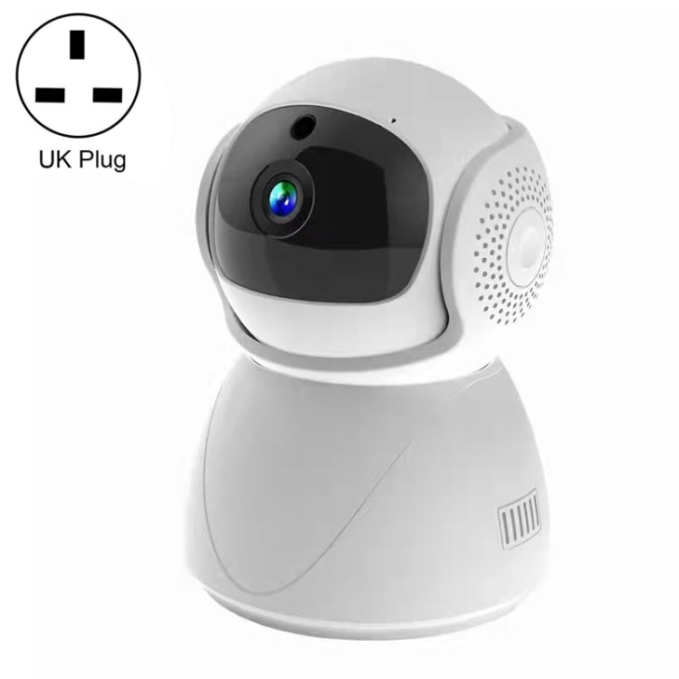 ZAS-5G01 1080P Home 5G WiFi Dual-band Panoramic Camera with 64GB TF Card, Support IR Night Vision & AP Hot Spot & Designated Alarm Area, UK Plug - Security by buy2fix | Online Shopping UK | buy2fix