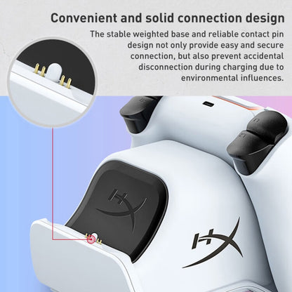 Kingston HyperX Gemini PS5 Handle Charging Base (White) - Charger & Power by Kingston | Online Shopping UK | buy2fix