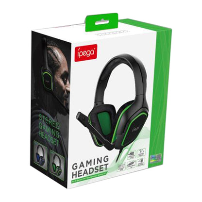 IPEGA PG-R006 Computer Games Wired Headset Noise Reduction Headphones with Mic for Sony PS4 / Nintendo Switch Lite / PC / Phones(Green) - Multimedia Headset by ipega | Online Shopping UK | buy2fix