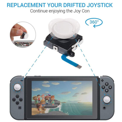Game Console 3D Left Right Interoperability Rocker Remote Sensing Joystick for Nintendo Switch / Switch Lite(Red) - Repair & Spare Parts by buy2fix | Online Shopping UK | buy2fix