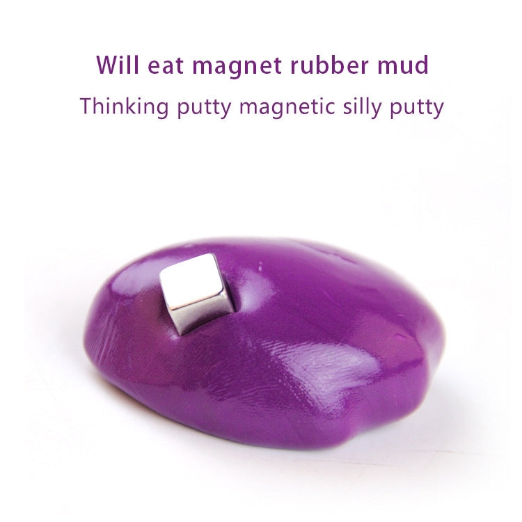DIY Plasticine Slime Magnetic Rubber Mud Stress Reducer Anti-Anxiety Bouncing Putty Magic Clay Education Toy for Kids and Adults, Big Iron Box Size: 8x2.5cm(Blue) - Toys & Hobbies by buy2fix | Online Shopping UK | buy2fix