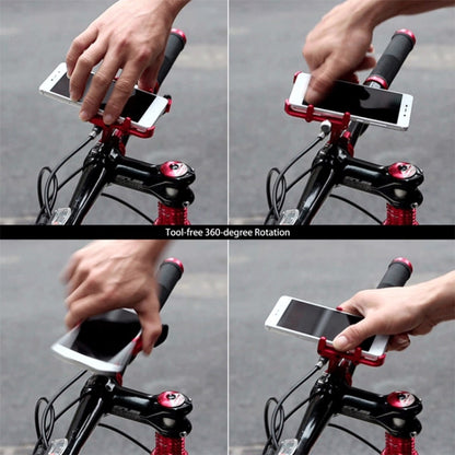 GUB Plus 6 Aluminum Alloy MTB Bike Bicycle Phone Holder(Red) - Outdoor & Sports by GUB | Online Shopping UK | buy2fix