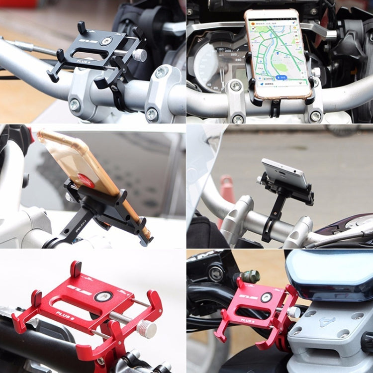 GUB Plus 6 Aluminum Alloy MTB Bike Bicycle Phone Holder(Red) - Outdoor & Sports by GUB | Online Shopping UK | buy2fix