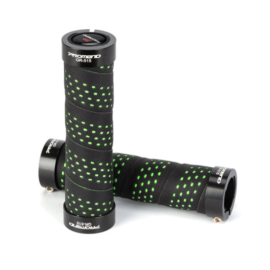 PROMEND GR-515 1 Pair Shock-absorbing Anti-skid Mountain Bike Grips Cover (Black+green) - Outdoor & Sports by PROMEND | Online Shopping UK | buy2fix
