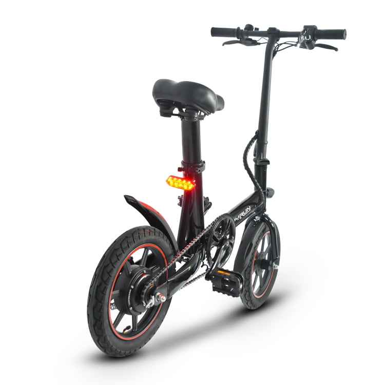 [EU Warehouse] HAPPYRUN HR-X40 350W 36V / 6AH Electric Bicycle with 14 inch Tires, EU Plug(Black) - Electric Bicycles by buy2fix | Online Shopping UK | buy2fix