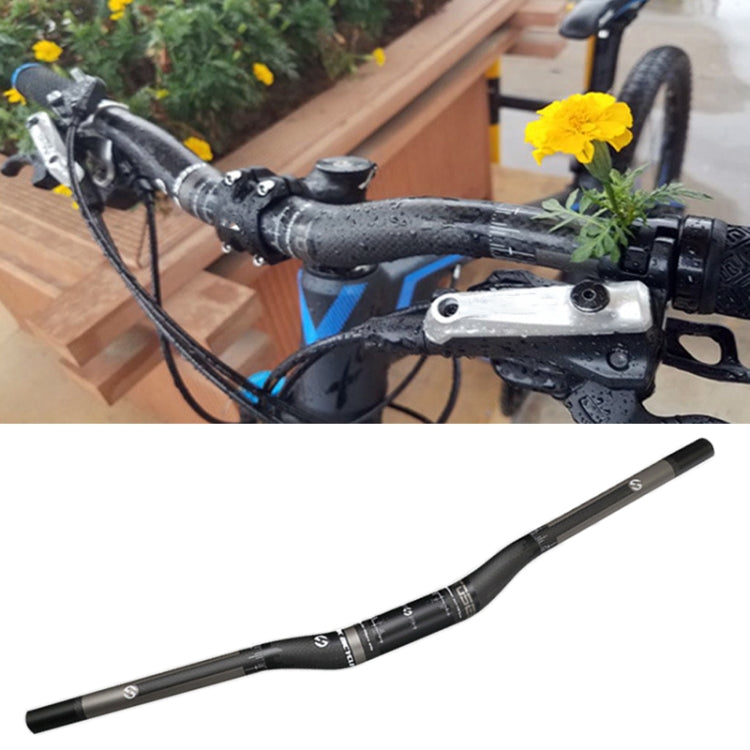 TOSEEK Full Carbon Fiber Road Bike Bent Handlebar, Size: 660mm (Matte) - Outdoor & Sports by TOSEEK | Online Shopping UK | buy2fix