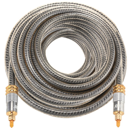 EMK YL-A 20m OD8.0mm Gold Plated Metal Head Toslink Male to Male Digital Optical Audio Cable - Audio Optical Cables by EMK | Online Shopping UK | buy2fix