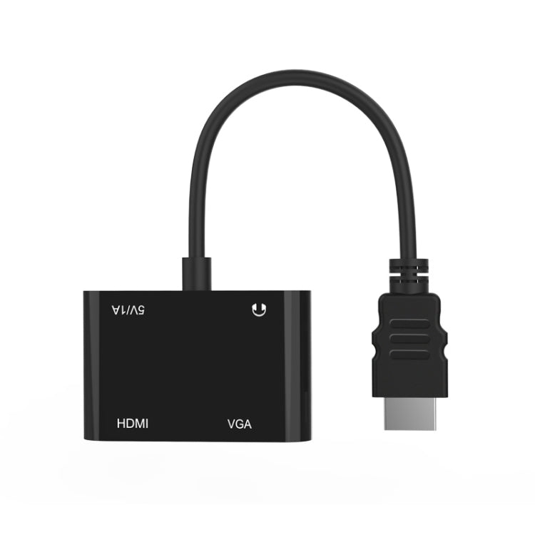 5165HV HDMI to HDMI + VGA Adapter - Computer & Networking by buy2fix | Online Shopping UK | buy2fix