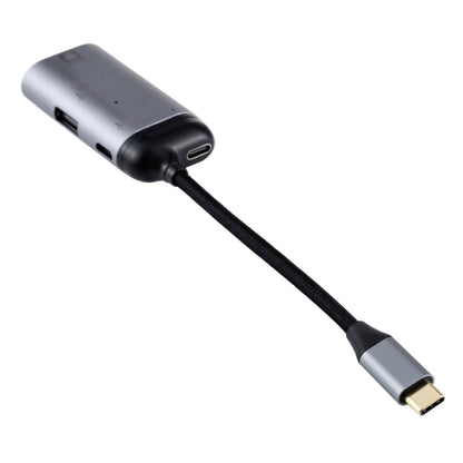 Type-C / USB-C Male to RJ45 Female  + Type-C / USB-C Female + USB Female Adapter Converter - Computer & Networking by buy2fix | Online Shopping UK | buy2fix