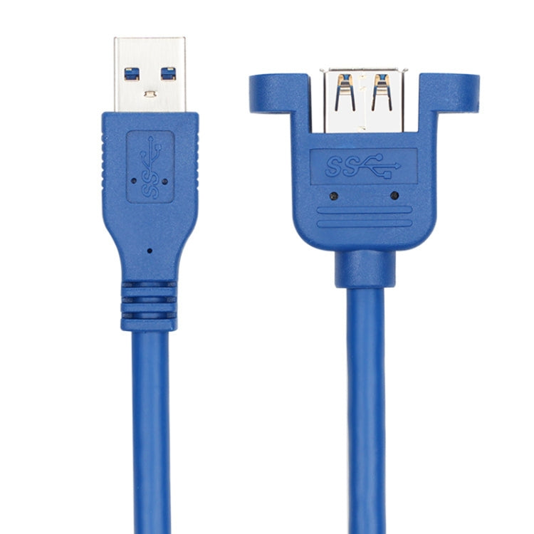 USB 3.0 Male to Female Extension Cable with Screw Nut, Cable Length: 30cm - USB 3.0 by buy2fix | Online Shopping UK | buy2fix