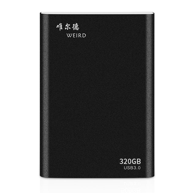 WEIRD 320GB 2.5 inch USB 3.0 High-speed Transmission Metal Shell Ultra-thin Light Mobile Hard Disk Drive(Black) - Computer & Networking by buy2fix | Online Shopping UK | buy2fix