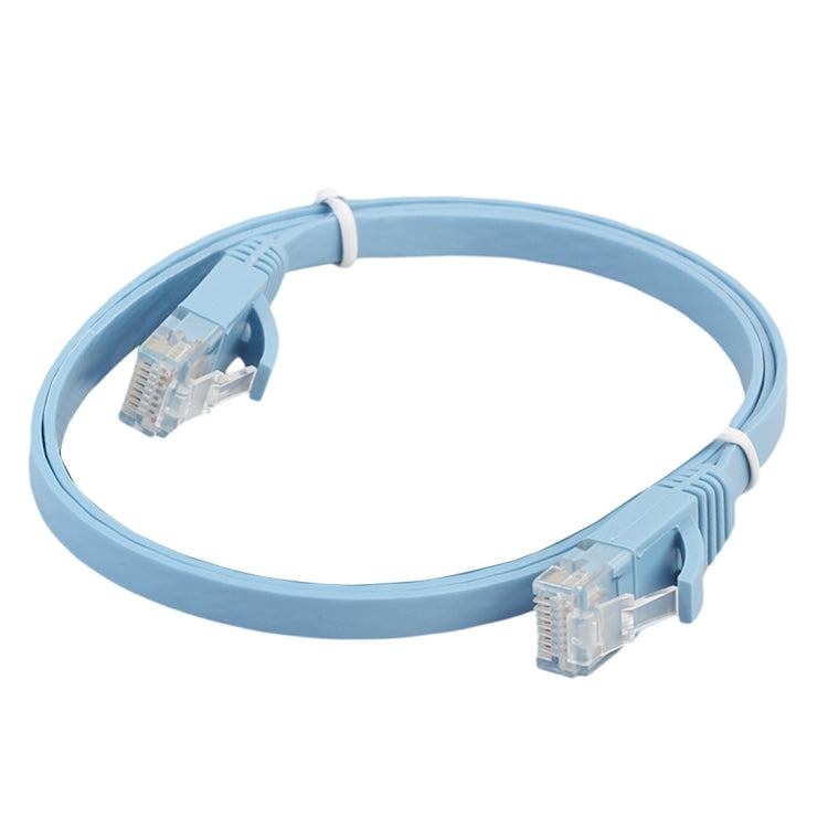 0.5m CAT6 Ultra-thin Flat Ethernet Network LAN Cable, Patch Lead RJ45 (Blue) -  by buy2fix | Online Shopping UK | buy2fix
