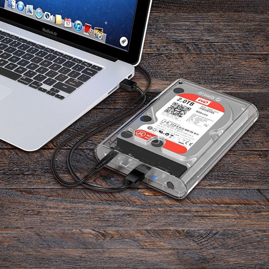 ORICO 3139U3 3.5 inch SATA HDD USB 3.0 Micro B External Hard Drive Enclosure Storage Case(Transparent) -  by ORICO | Online Shopping UK | buy2fix