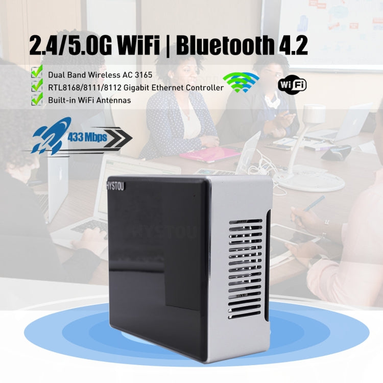 HYSTOU M5 Windows 7/8/10 / WES7/10/Linux System Mini PC, Intel Core i7-9750H 6 Core 12 Threads up to 4.5GHz, 64GB RAM+1TB SSD, UK Plug - Windows Mini PCs by HYSTOU | Online Shopping UK | buy2fix