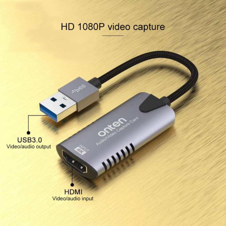 Onten US302 USB3.0 Audio Video Capture Card - Consumer Electronics by Onten | Online Shopping UK | buy2fix