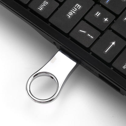 eekoo 8GB USB 2.0 Waterproof Shockproof Metal Ring Shape U Disk Flash Memory Card (Silver) - Computer & Networking by eekoo | Online Shopping UK | buy2fix
