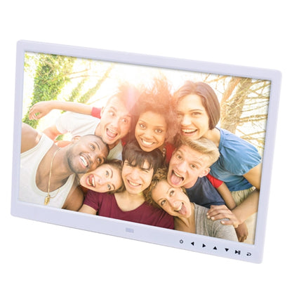 15.0 inch LED Display Digital Photo Frame with Holder / Remote Control, Allwinner, Support USB / SD Card Input / OTG(White) - Consumer Electronics by buy2fix | Online Shopping UK | buy2fix