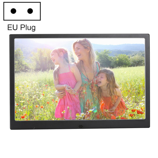 HSD1707 17 inch LED 1440X900 High Resolution Display Digital Photo Frame with Holder and Remote Control, Support SD / MMC / MS Card / USB Port, EU Plug(Black) - Consumer Electronics by buy2fix | Online Shopping UK | buy2fix