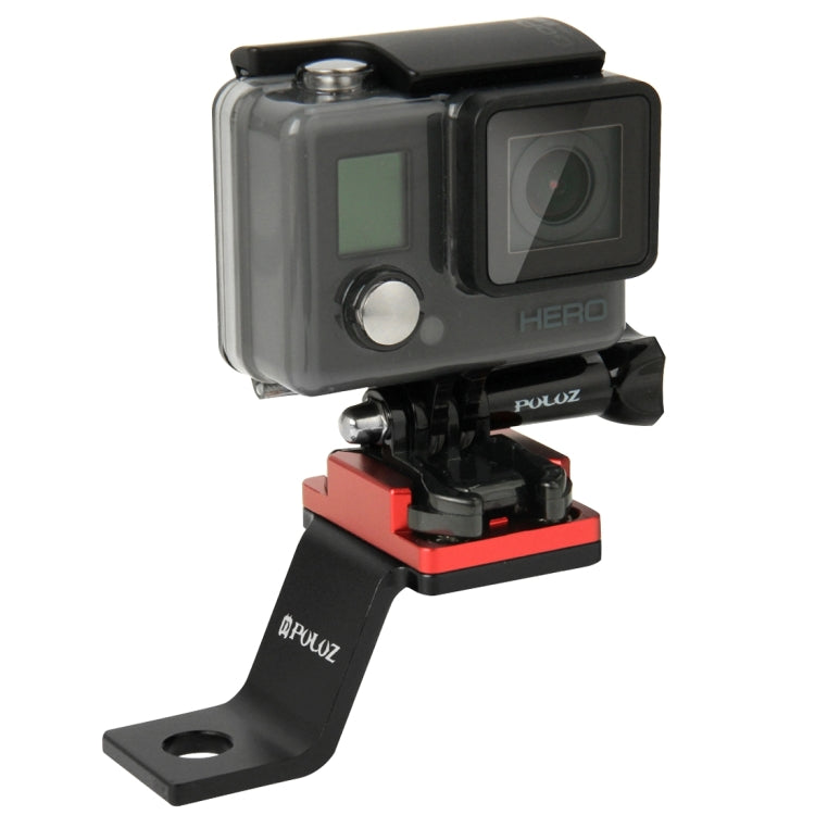 PULUZ Fixed Metal Motorcycle Holder Mount for GoPro Hero11 Black / HERO10 Black /9 Black /8 Black /7 /6 /5 /5 Session /4 Session /4 /3+ /3 /2 /1, DJI Osmo Action and Other Action Cameras(Red) - DJI & GoPro Accessories by PULUZ | Online Shopping UK | buy2fix