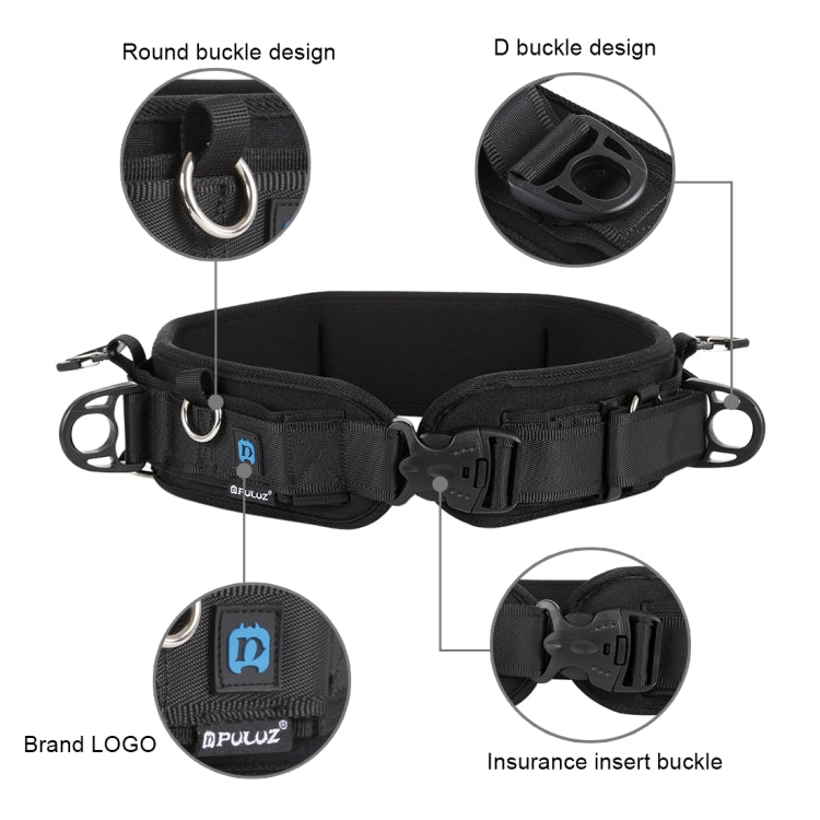 PULUZ Multi-functional Bundle Waistband Strap Belt  with Hook for SLR / DSLR Cameras - Camera Accessories by PULUZ | Online Shopping UK | buy2fix