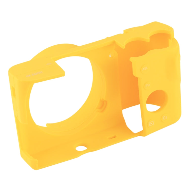 PULUZ Soft Silicone Protective Case for Sony ILCE-6000 / A6000(Yellow) - Camera Accessories by PULUZ | Online Shopping UK | buy2fix