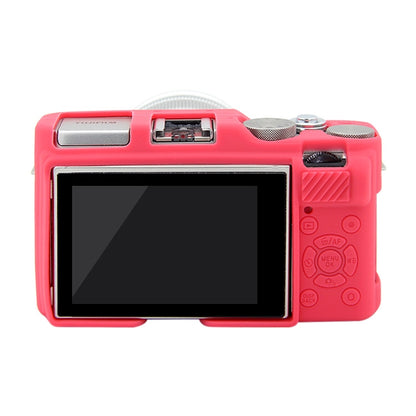 PULUZ Soft Silicone Protective Case for FUJIFILM X-A3 / X-A10(Rose Red) - Camera Accessories by PULUZ | Online Shopping UK | buy2fix