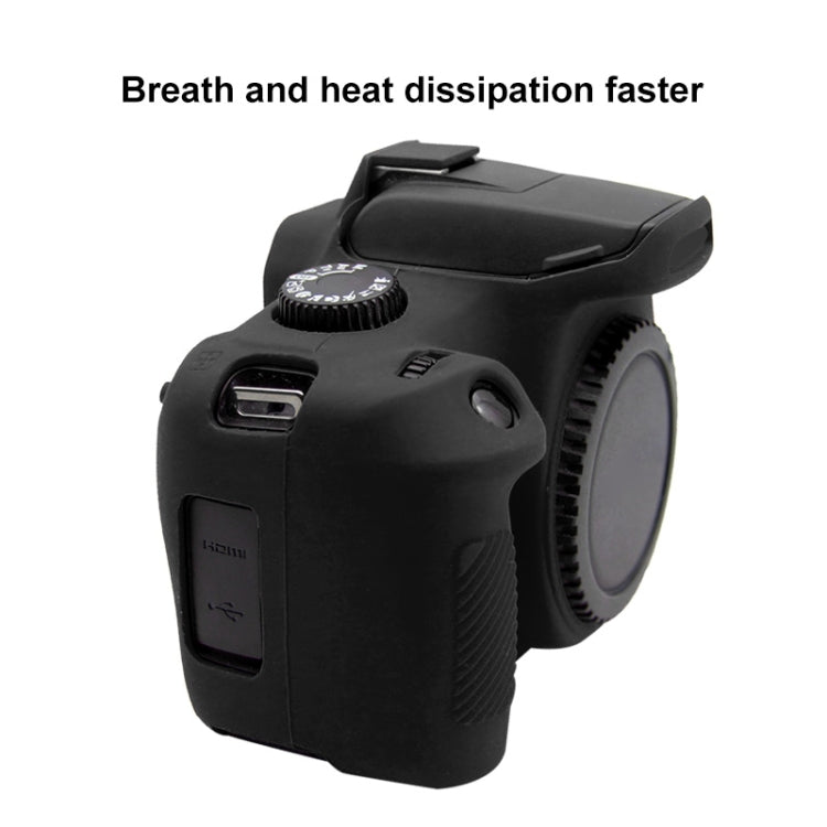 PULUZ Soft Silicone Protective Case for Canon EOS 3000D / 4000D(Black) - Protective Case by PULUZ | Online Shopping UK | buy2fix