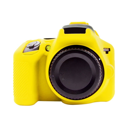 PULUZ Soft Silicone Protective Case for Nikon D3500(Yellow) - Protective Case by PULUZ | Online Shopping UK | buy2fix