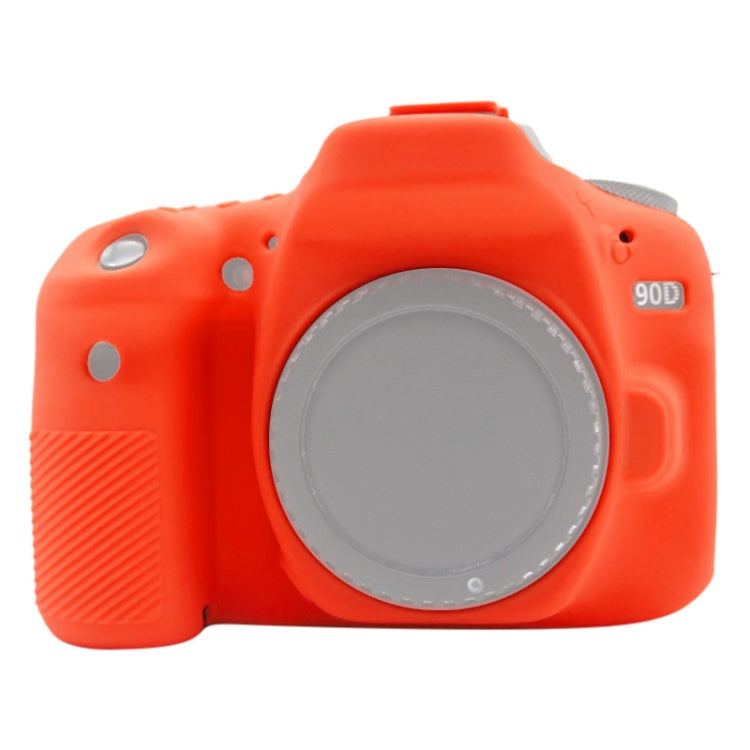 PULUZ Soft Silicone Protective Case for Canon EOS 90D(Red) - Camera Accessories by PULUZ | Online Shopping UK | buy2fix