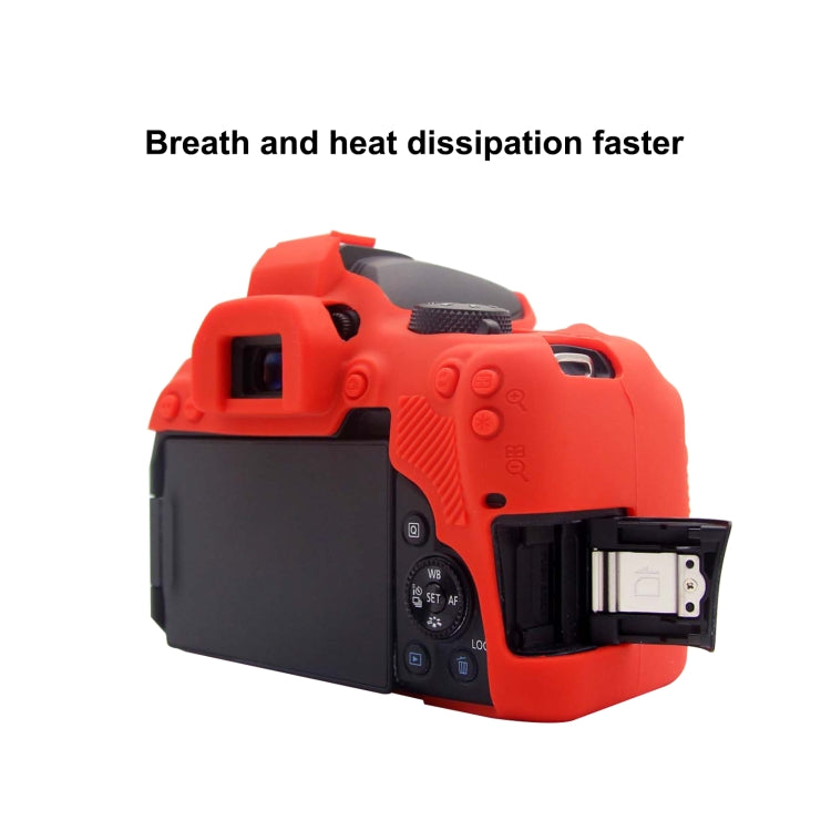 PULUZ Soft Silicone Protective Case for Canon EOS 850D(Red) - Camera Accessories by PULUZ | Online Shopping UK | buy2fix