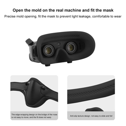 For DJI Avata Goggles 2 PULUZ Flying Eye Mask Silicone Protective Case(Black) - DJI & GoPro Accessories by PULUZ | Online Shopping UK | buy2fix