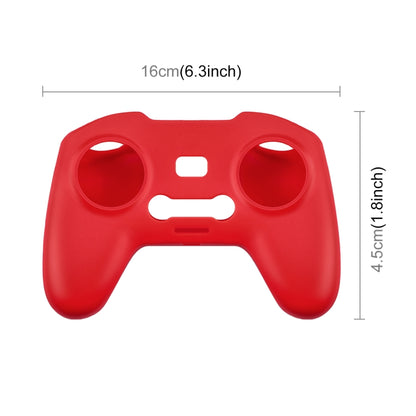 For DJI FPV Combo Remote Control PULUZ Silicone Protective Case(Red) - Cases & Bags by PULUZ | Online Shopping UK | buy2fix