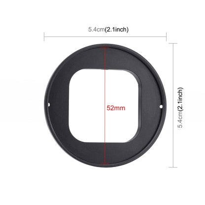 For GoPro Hero11/ HERO10 / HERO9 PULUZ 52mm UV ND2-400 Filter with Adapter Ring(Black) - DJI & GoPro Accessories by PULUZ | Online Shopping UK | buy2fix