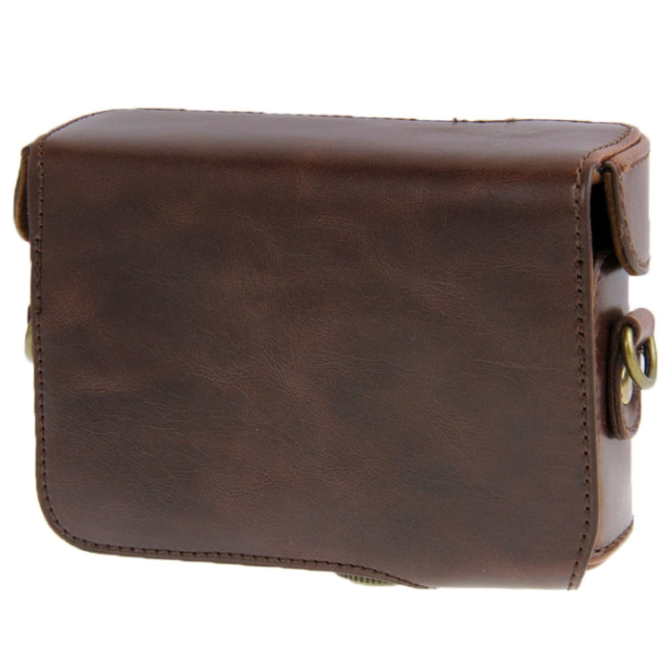 Leather Camera Case Bag for Sony HX50 (Coffee) - Camera Accessories by buy2fix | Online Shopping UK | buy2fix