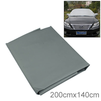 Car Windshield Sun Shade Winter Car Snow Shield Cover Auto Front Windscreen / Rain / Frost / Sunshade Auto Snow Shield PEVA Plus Cotton for Winter Use, Size: 200x140cm(Grey) - PE Material by buy2fix | Online Shopping UK | buy2fix