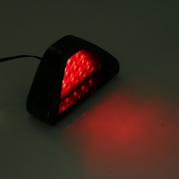 12-LED Red Light Rear Tail Warning Brake Light for DC 12V Cars - In Car by buy2fix | Online Shopping UK | buy2fix