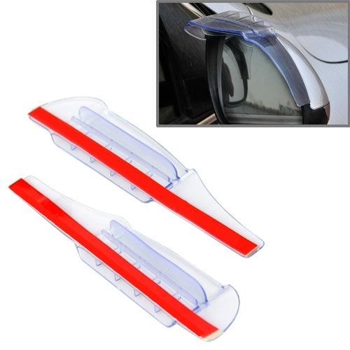 2 PCS Flexible Shielding Rain Board Rain Eyebrow with Wind Guide Apparatus for Car Rearview Mirrors(Transparent) - Convex Mirror & Accessories by buy2fix | Online Shopping UK | buy2fix